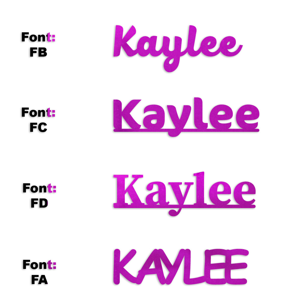 Custom-Fetti Girl - KAYLEE Fuchsia