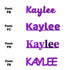 Custom-Fetti Girl - KAYLEE Purple