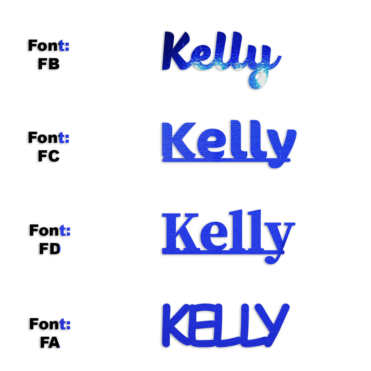 Custom-Fetti Girl - KELLY Blue Royal