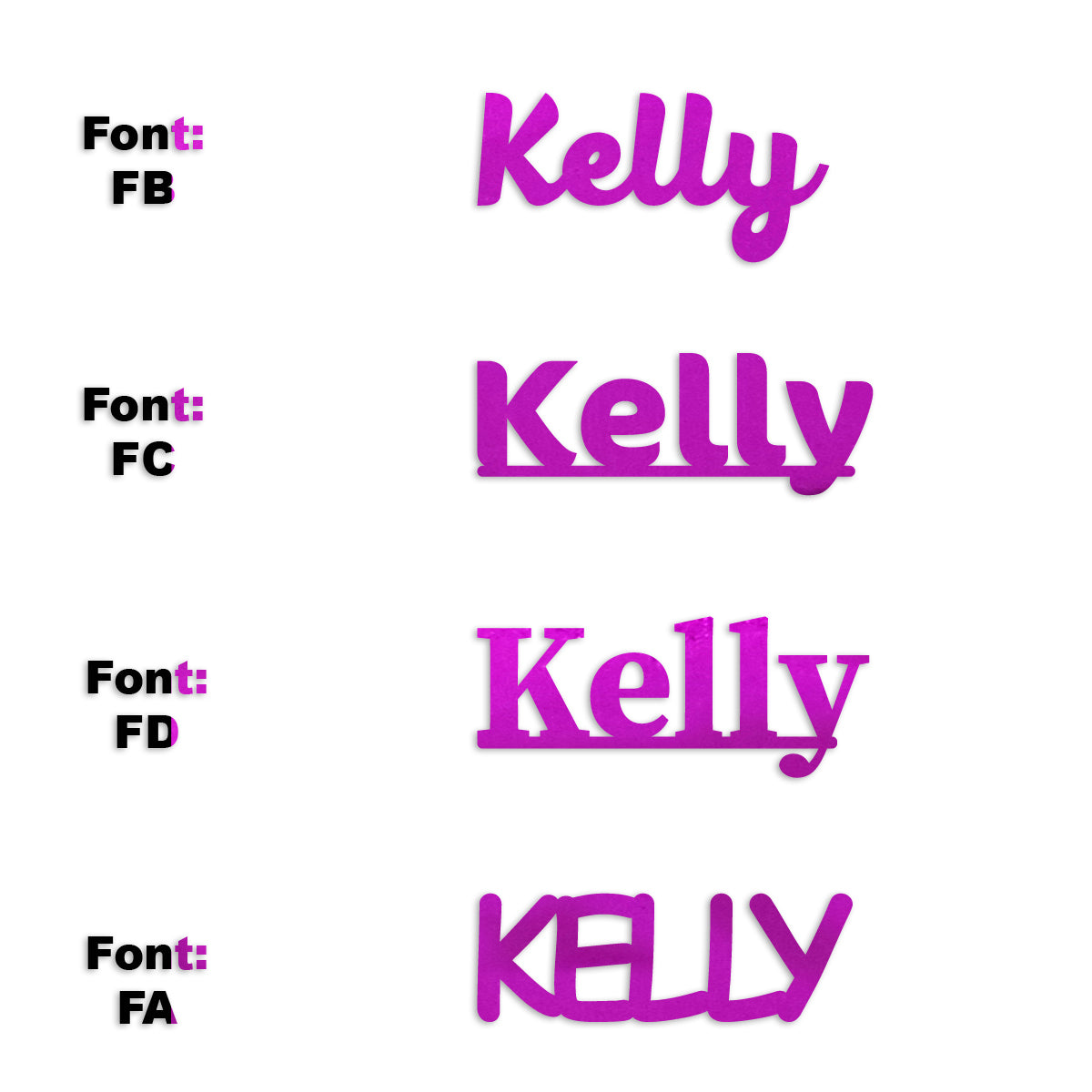 Custom-Fetti Girl - KELLY Fuchsia