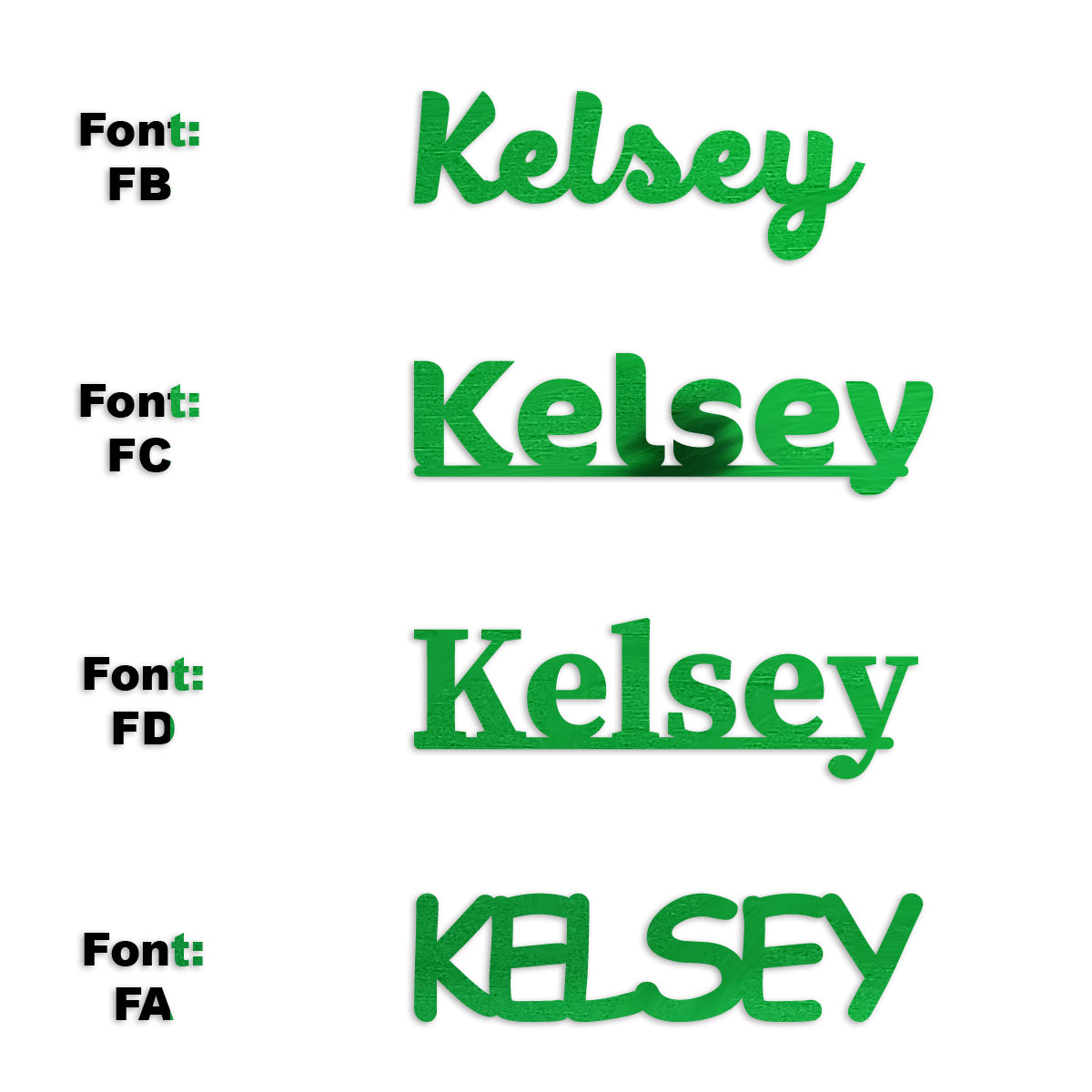 Custom-Fetti Girl - KELSEY Green