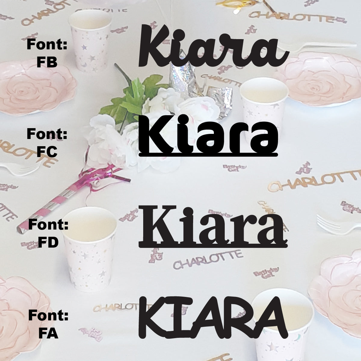 Custom-Fetti Girl - KIARA Black