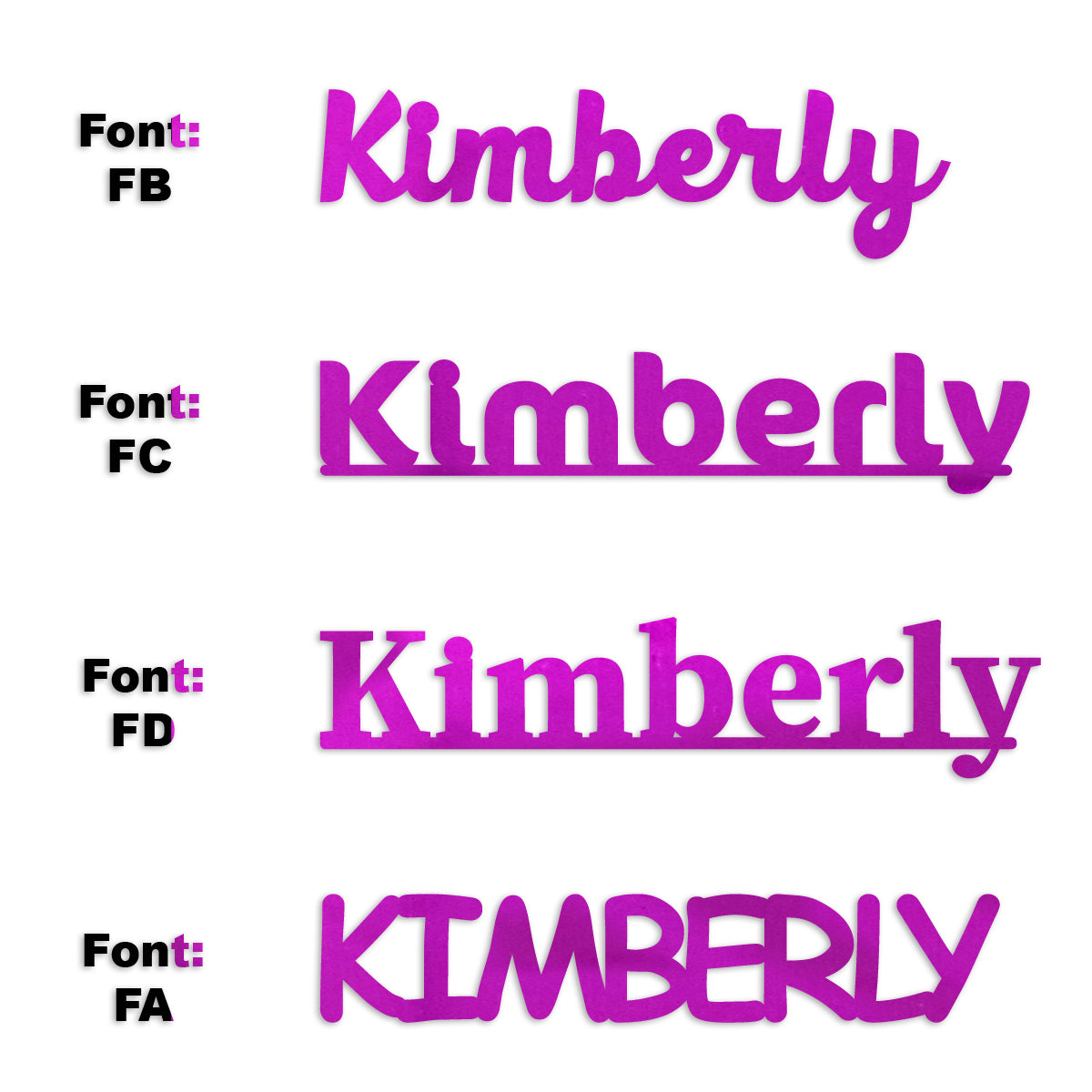 Custom-Fetti Girl - KIMBERLY Fuchsia