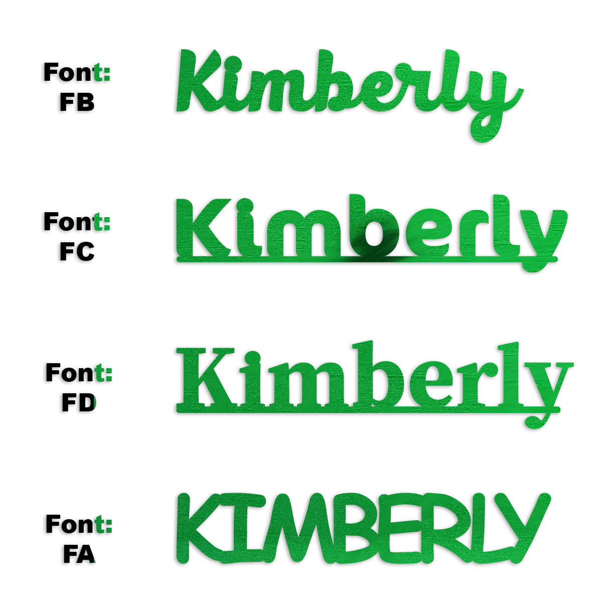 Custom-Fetti Girl - KIMBERLY Green