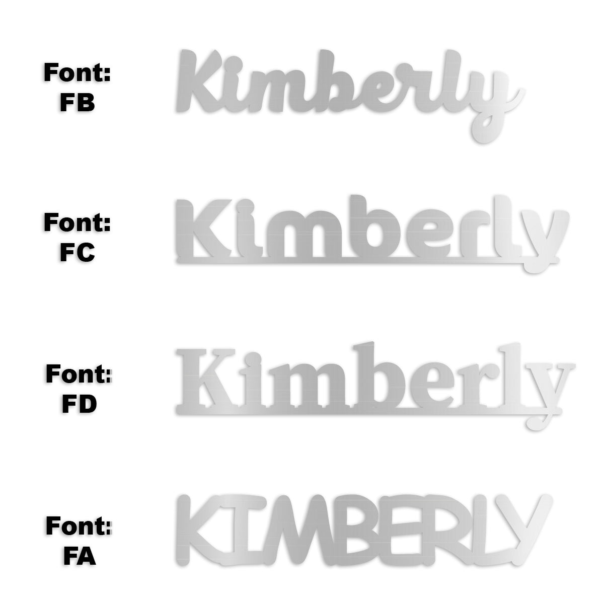 Custom-Fetti Girl - KIMBERLY Silver