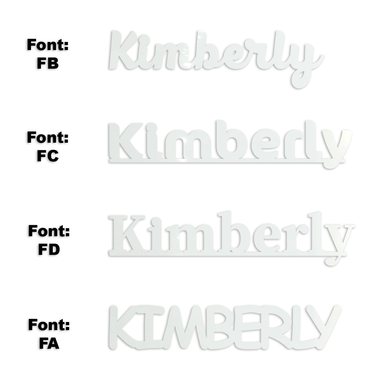 Custom-Fetti Girl - KIMBERLY White