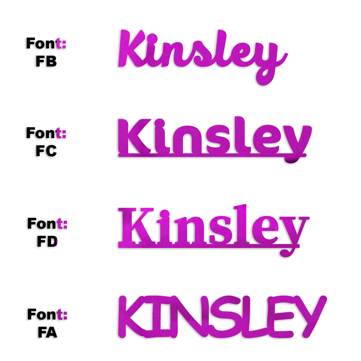 Custom-Fetti Girl - KINSLEY Fuchsia