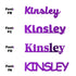 Custom-Fetti Girl - KINSLEY Purple