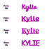 Custom-Fetti Girl - KYLIE Fuchsia