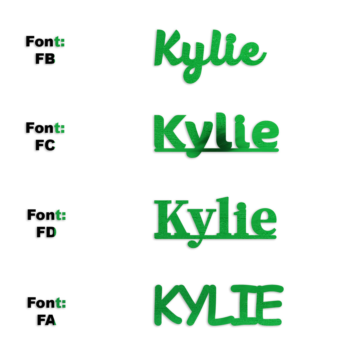 Custom-Fetti Girl - KYLIE Green