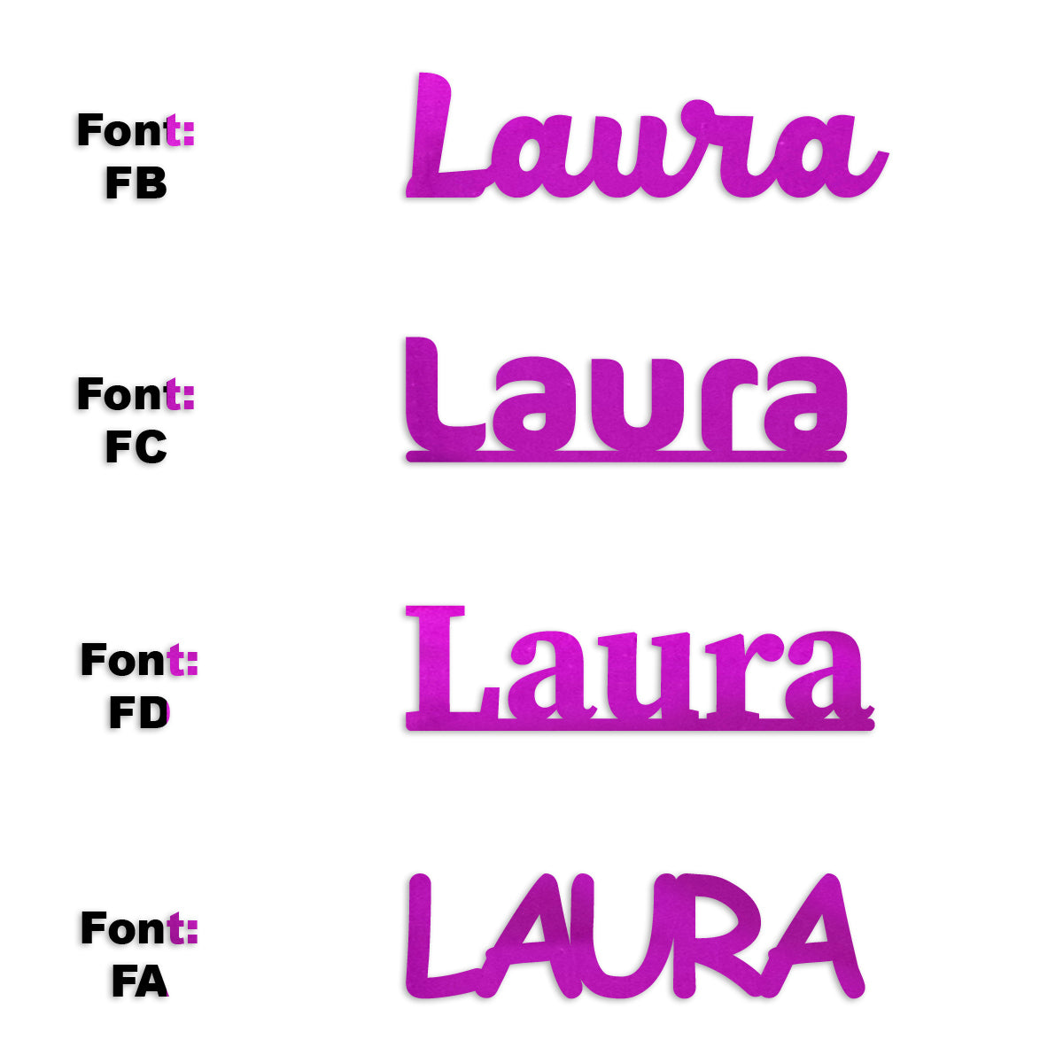 Custom-Fetti Girl - LAURA Fuchsia