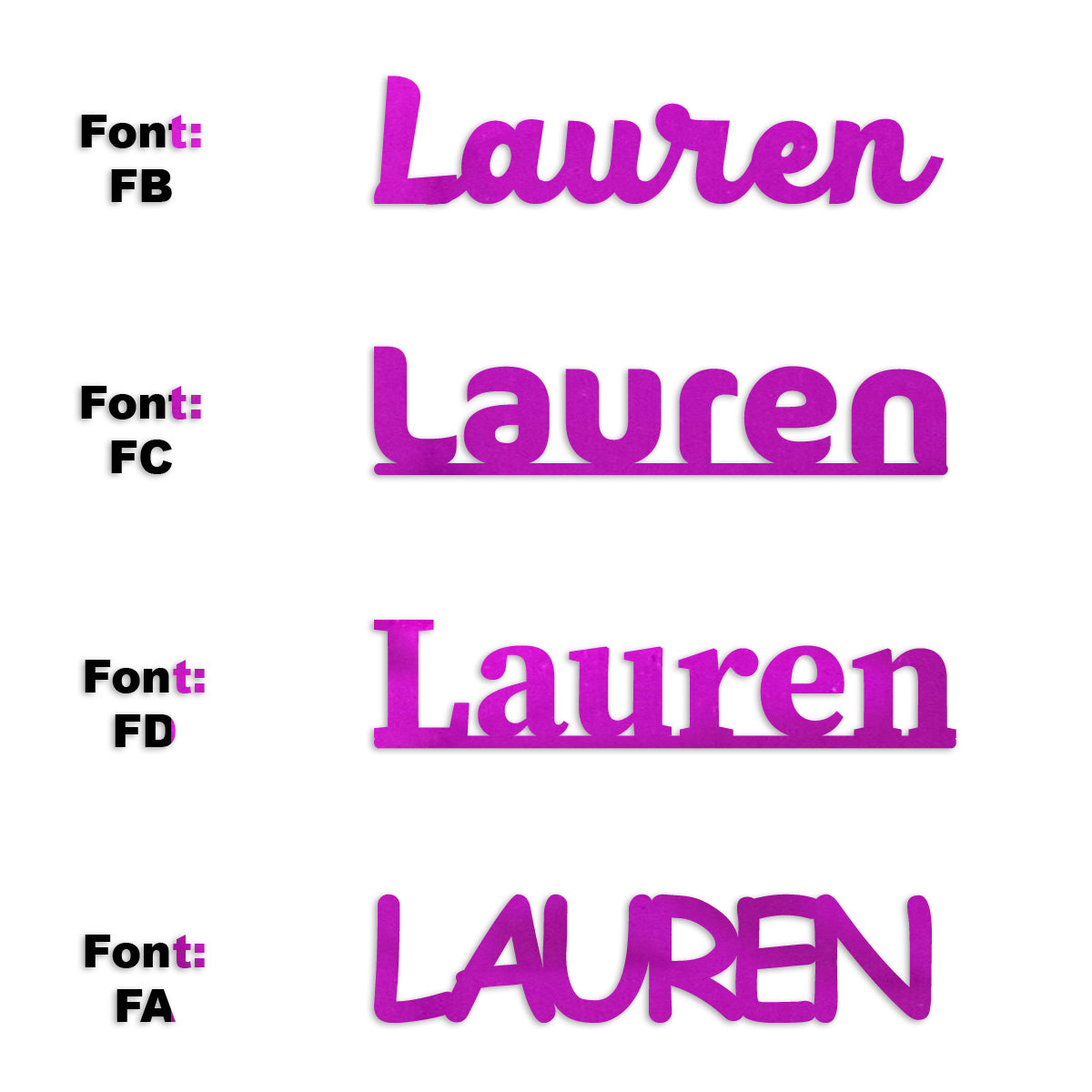 Custom-Fetti Girl - LAUREN Fuchsia