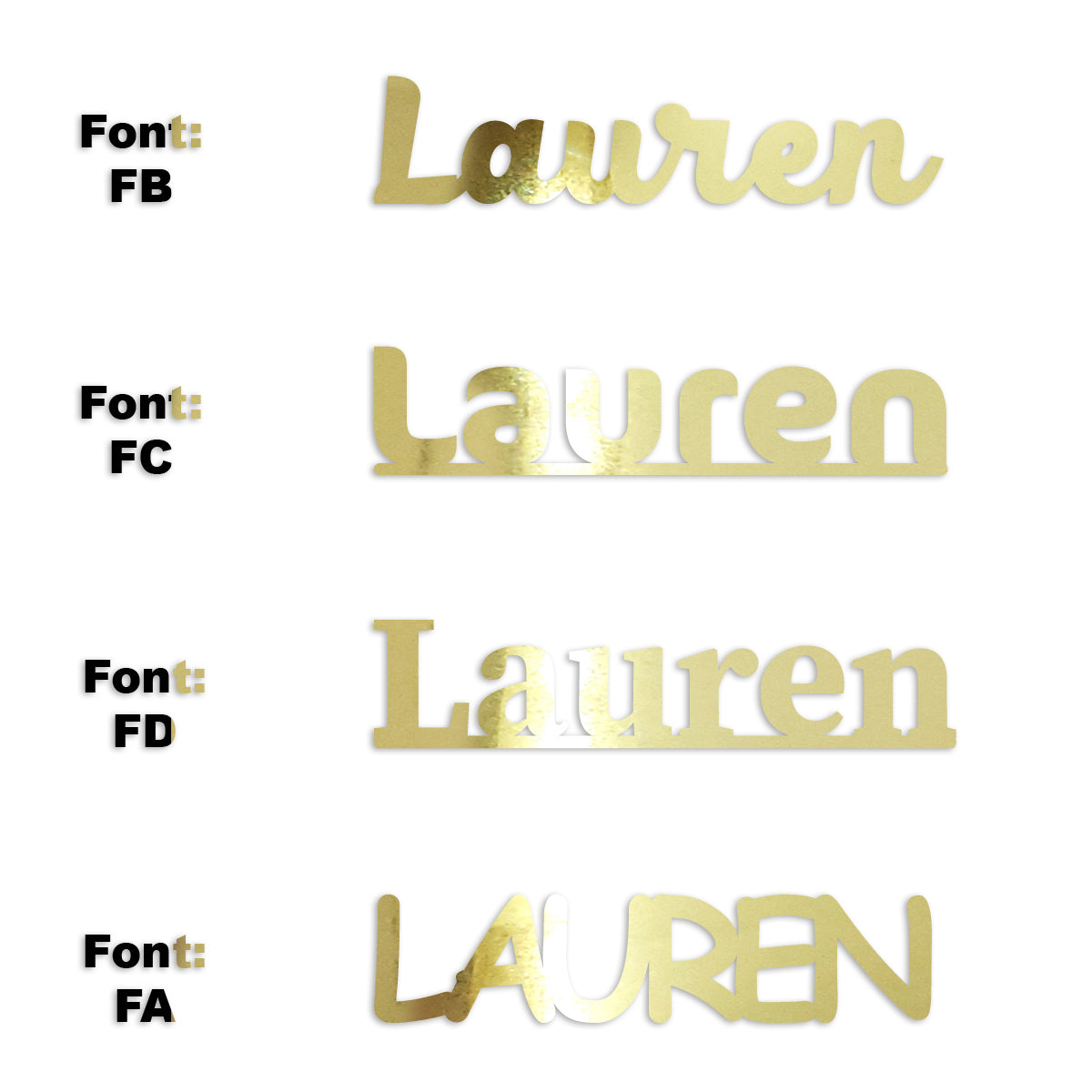 Custom-Fetti Girl - LAUREN Gold