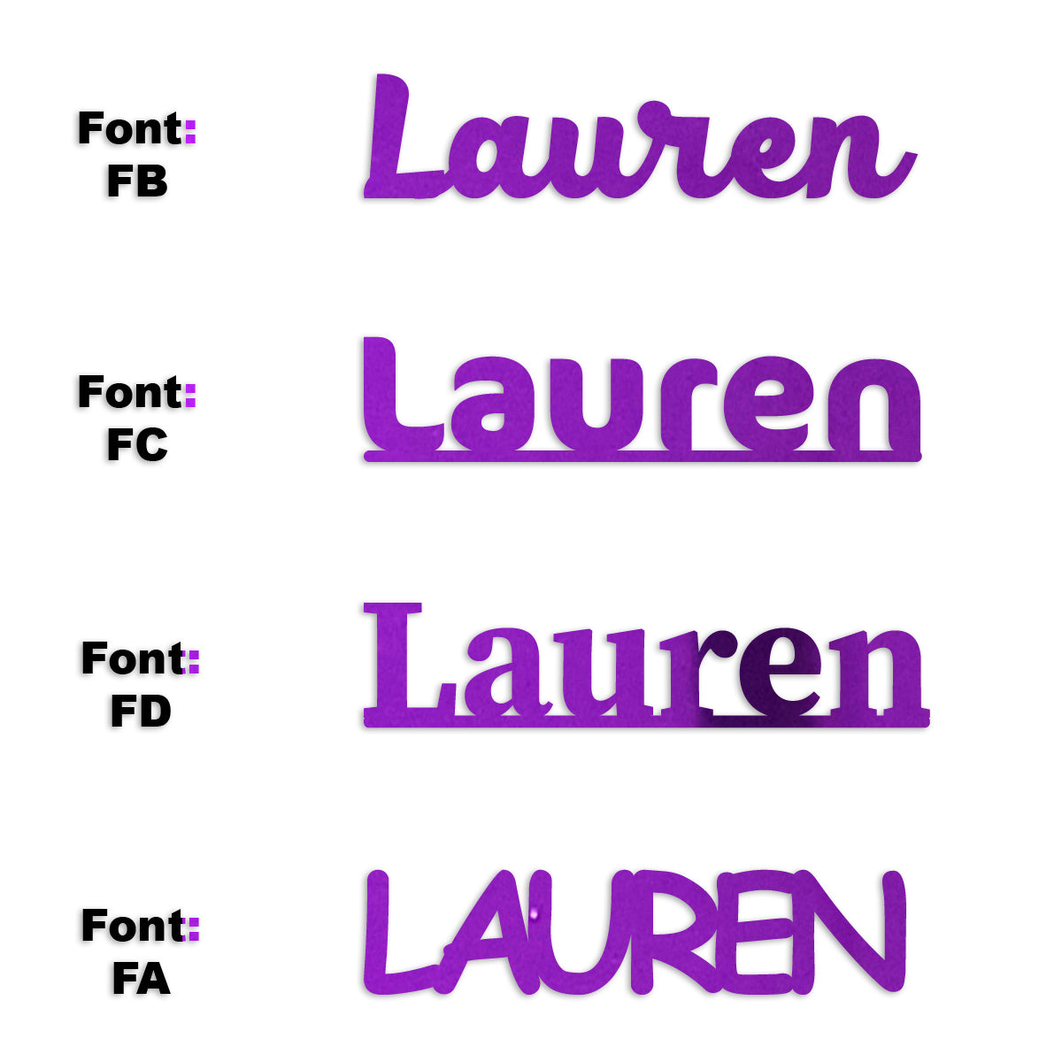 Custom-Fetti Girl - LAUREN Purple