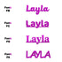 Custom-Fetti Girl - LAYLA Fuchsia