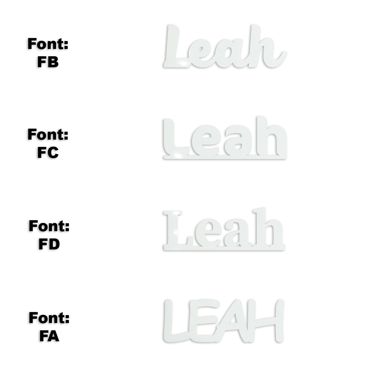 Custom-Fetti Girl - LEAH White