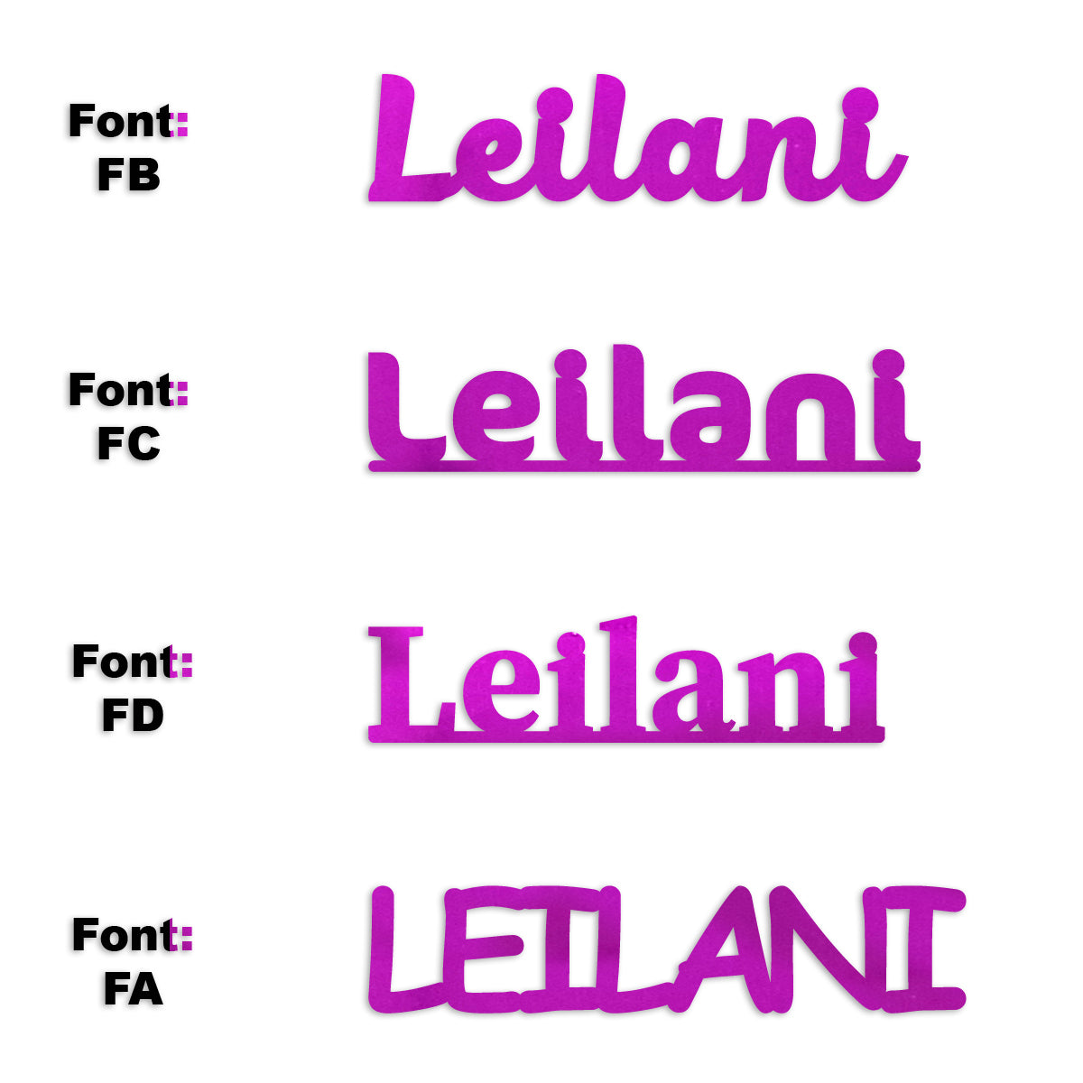 Custom-Fetti Girl - LEILANI Fuchsia