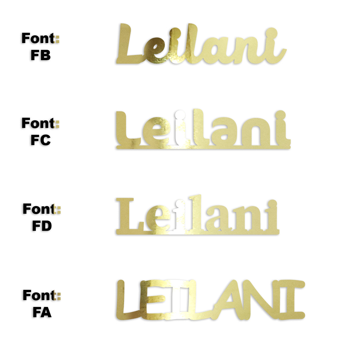 Custom-Fetti Girl - LEILANI Gold