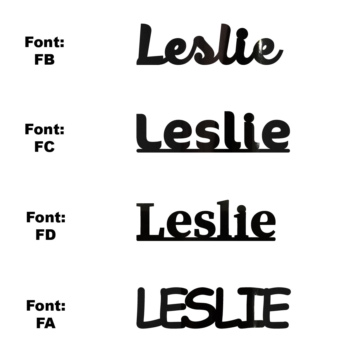 Custom-Fetti Girl - LESLIE Black