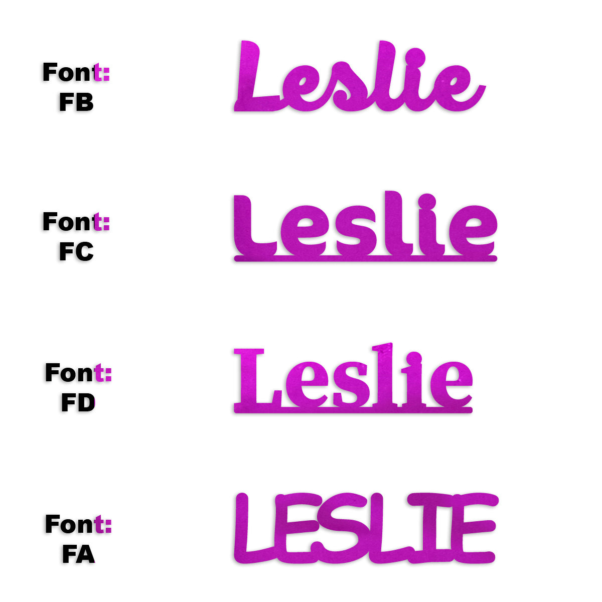 Custom-Fetti Girl - LESLIE Fuchsia