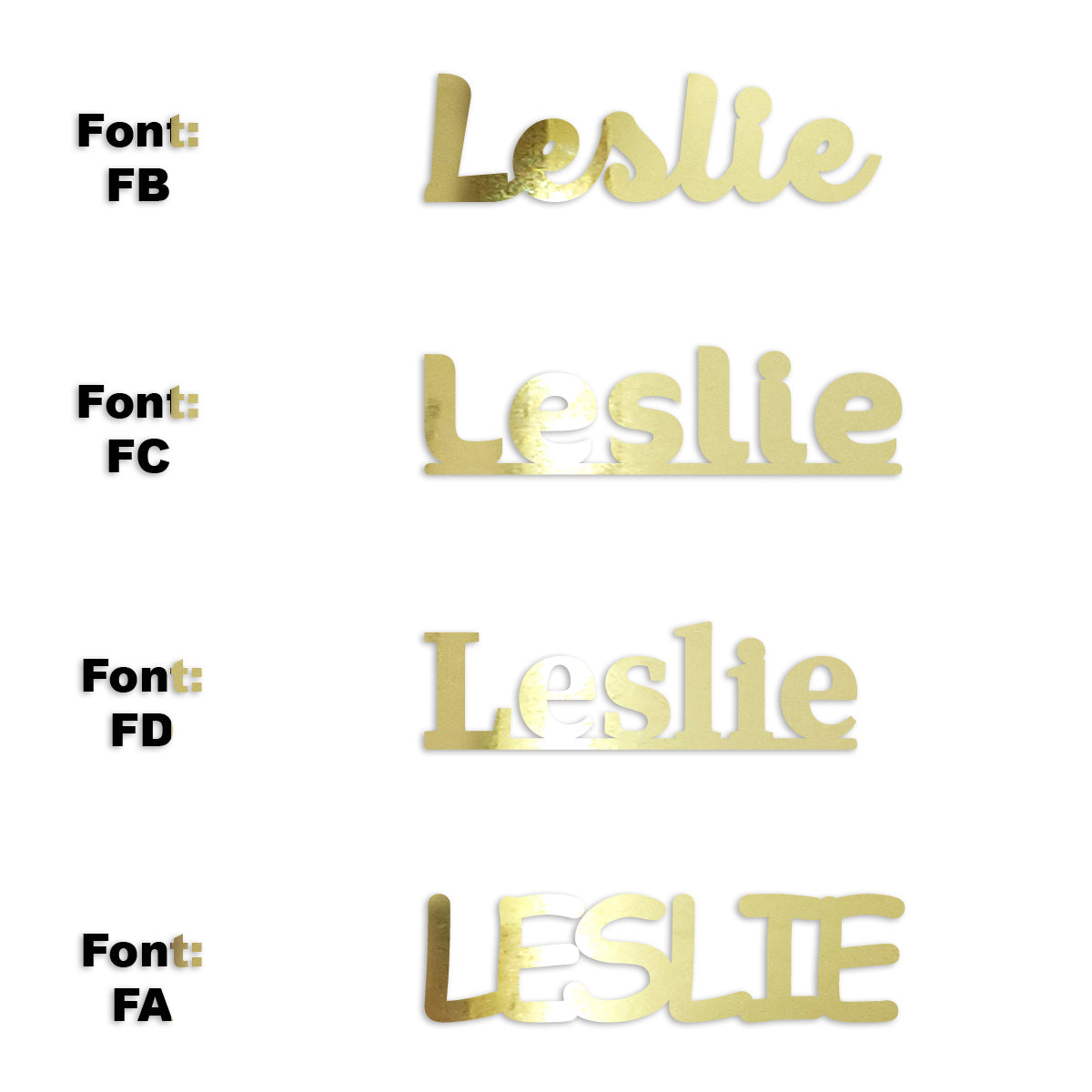 Custom-Fetti Girl - LESLIE Gold