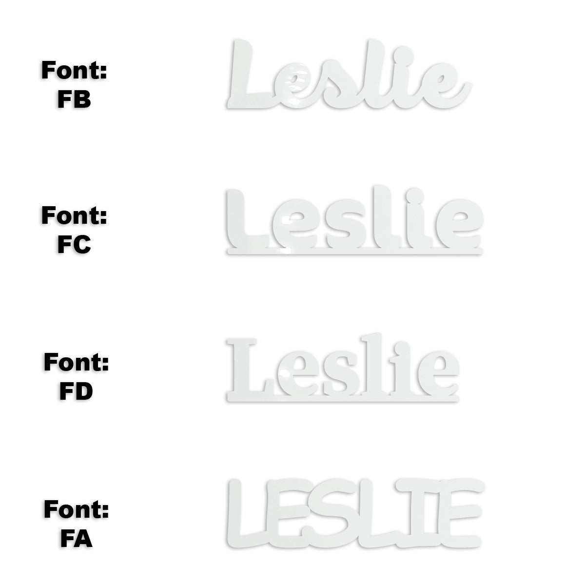 Custom-Fetti Girl - LESLIE White