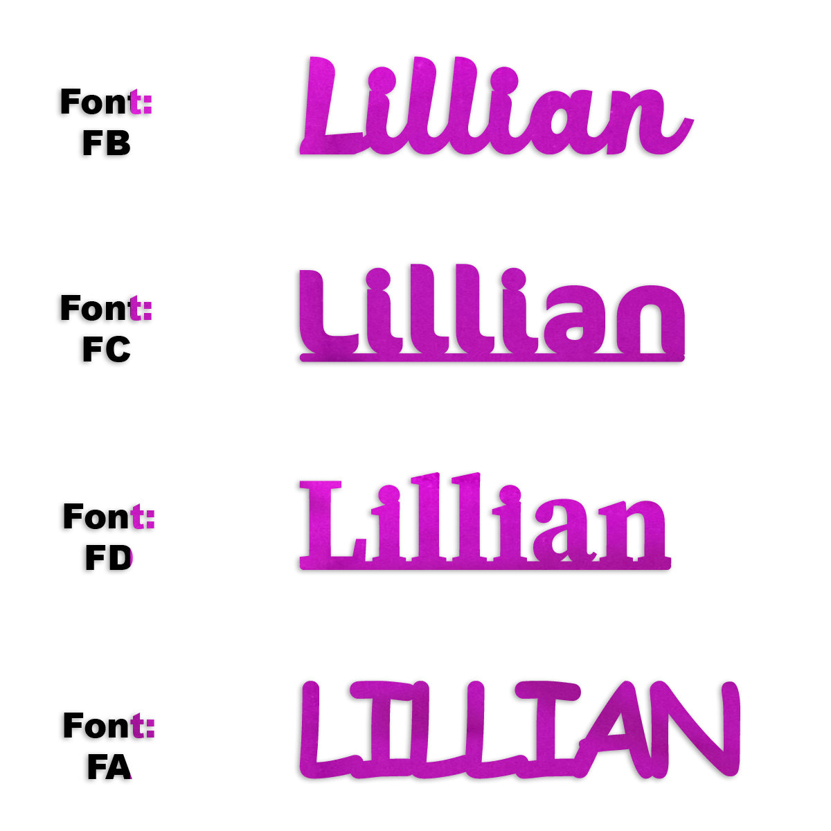 Custom-Fetti Girl - LILLIAN Fuchsia