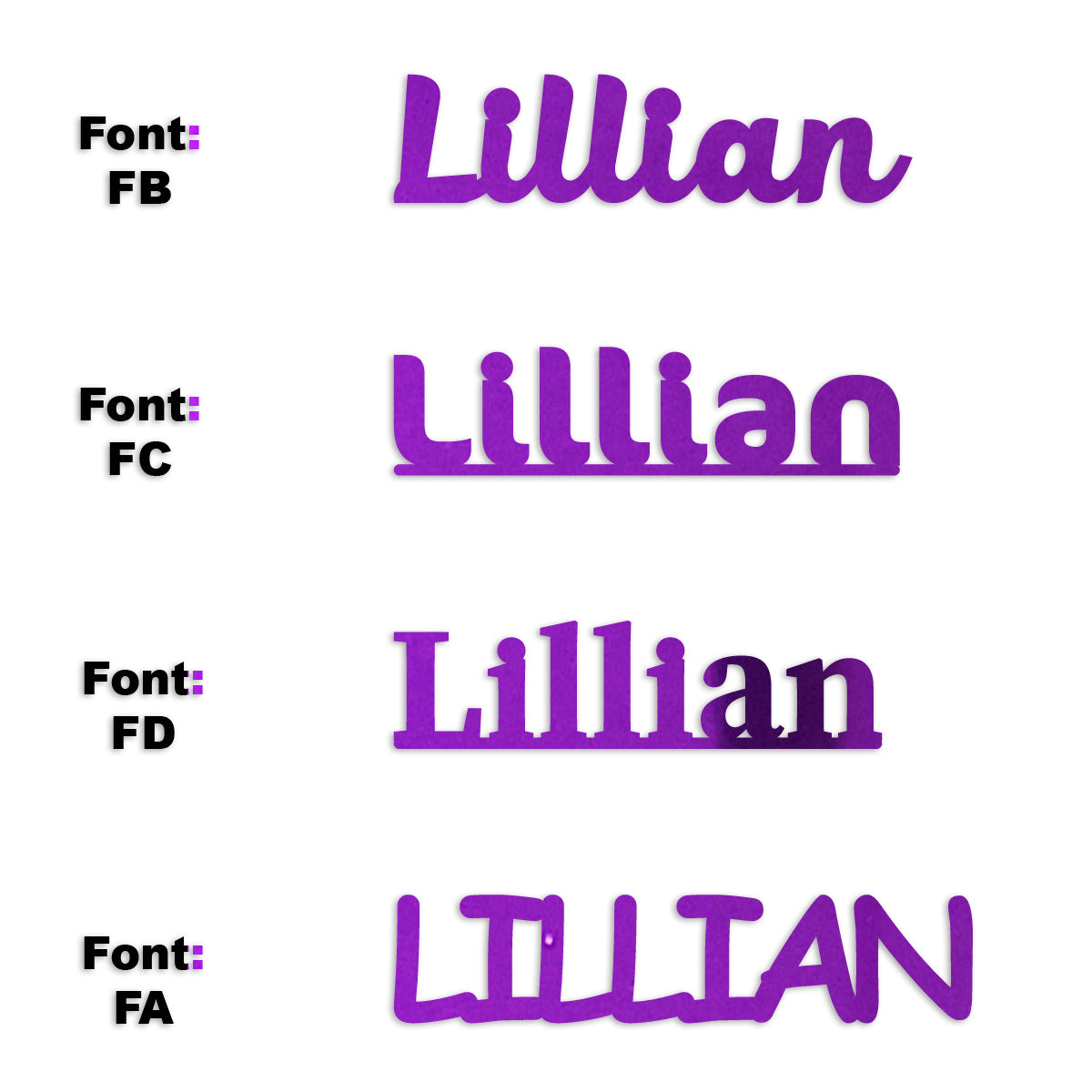 Custom-Fetti Girl - LILLIAN Purple