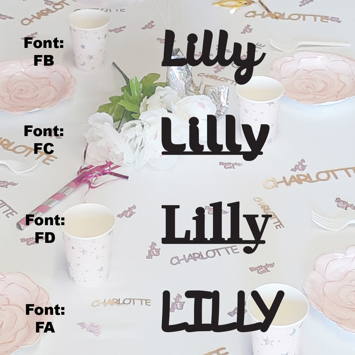 Custom-Fetti Girl - LILLY Black