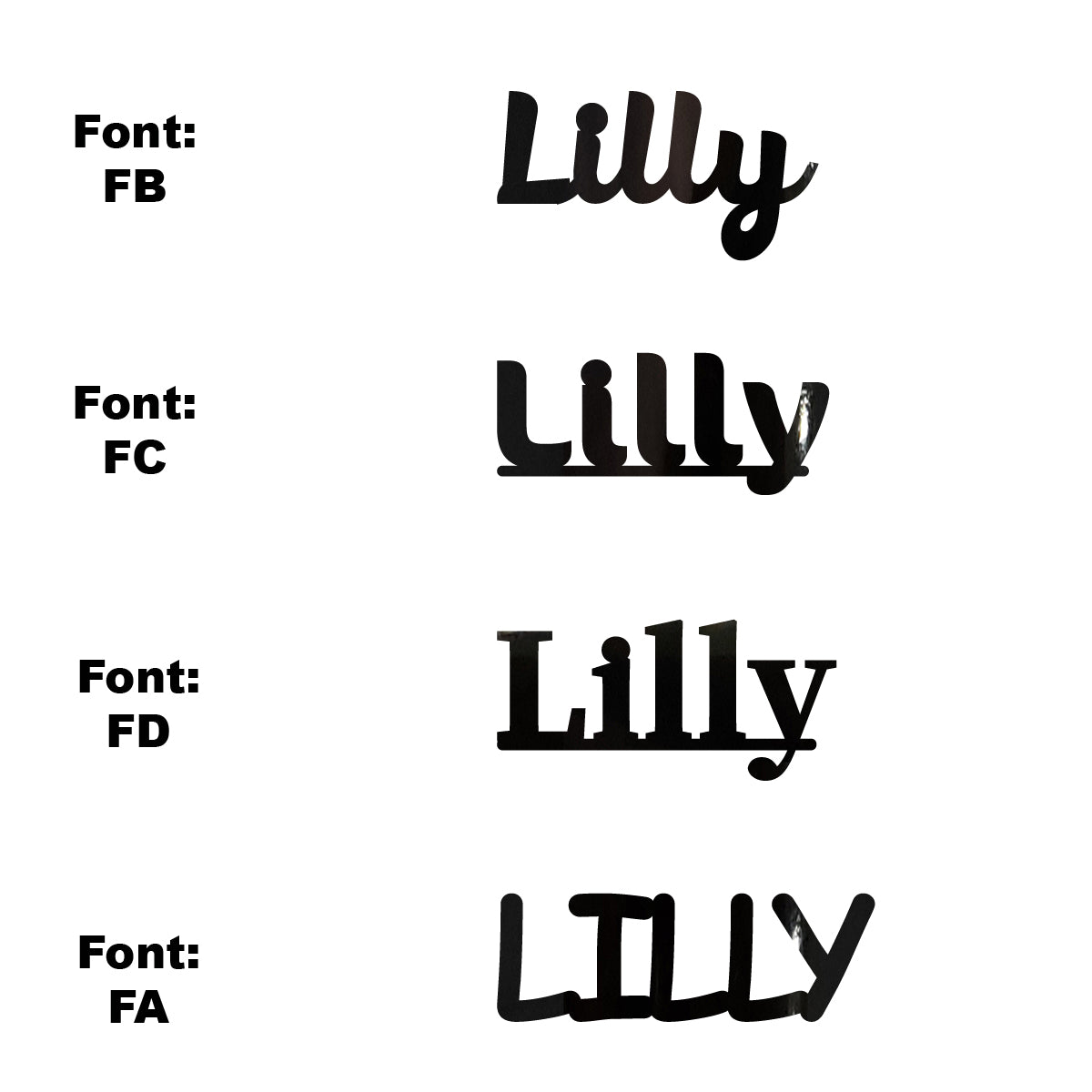 Custom-Fetti Girl - LILLY Black