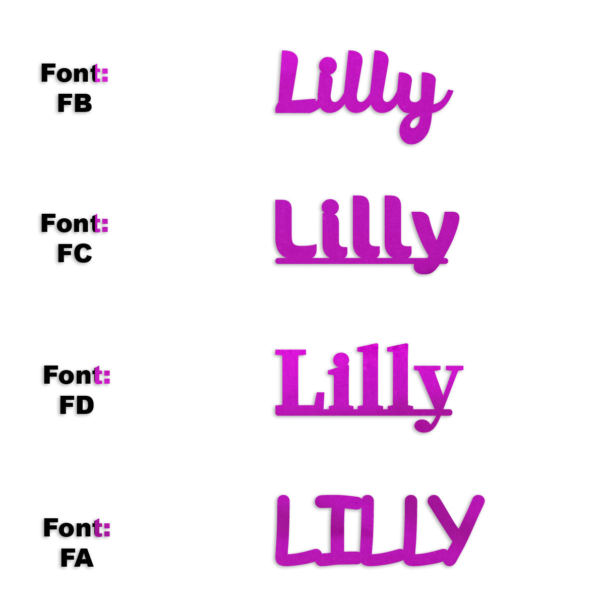 Custom-Fetti Girl - LILLY Fuchsia