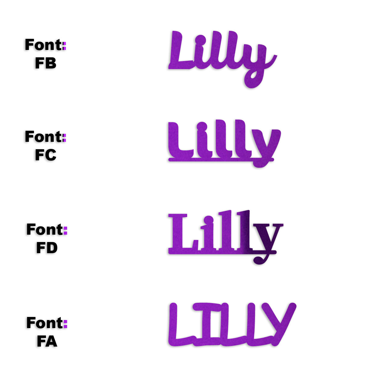 Custom-Fetti Girl - LILLY Purple