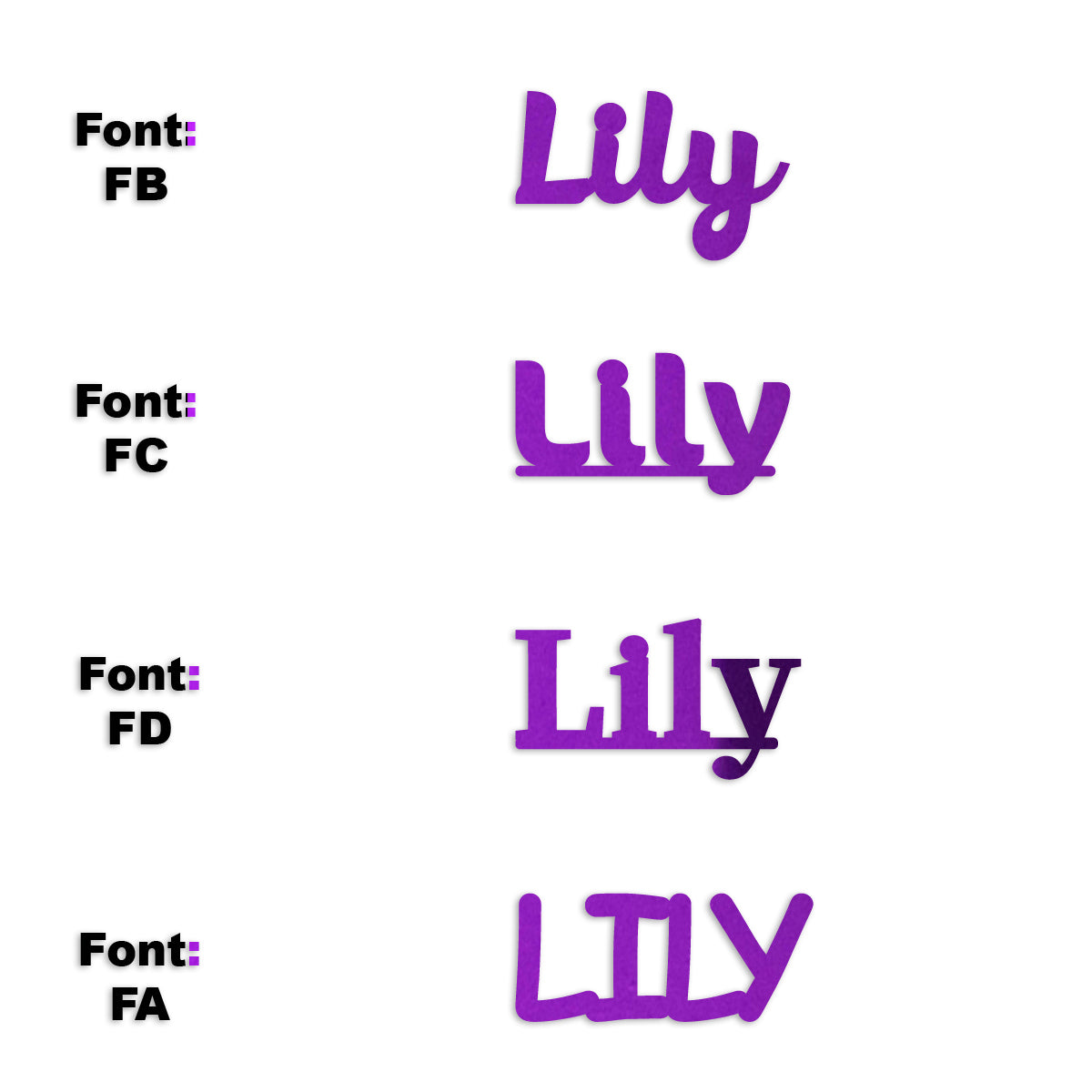 Custom-Fetti Girl - LILY Purple