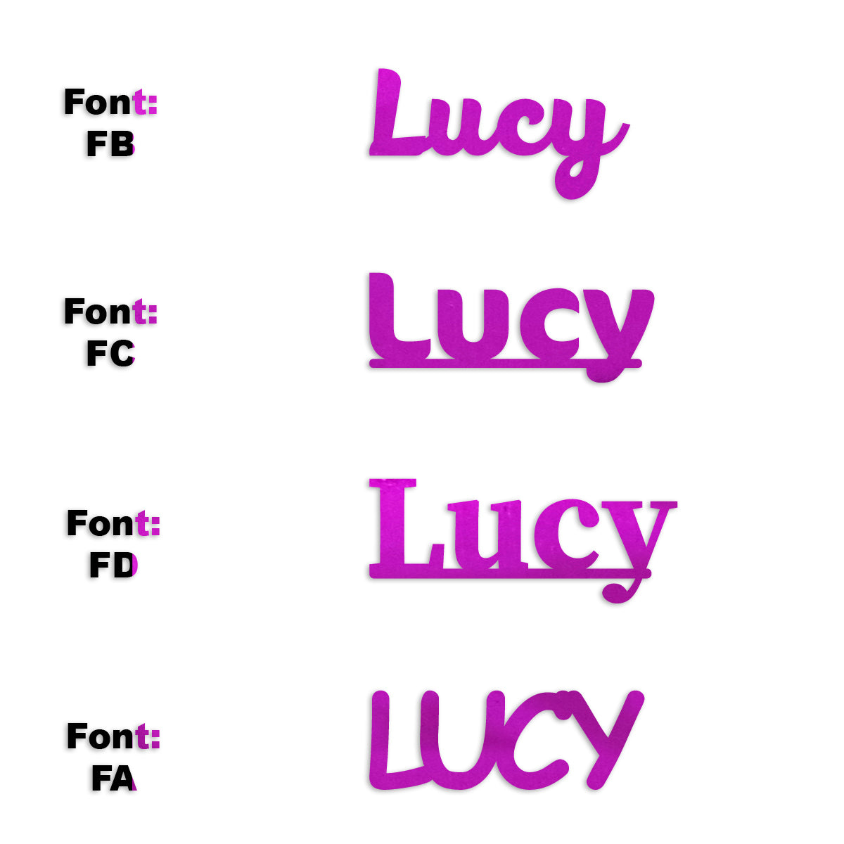 Custom-Fetti Girl - LUCY Fuchsia