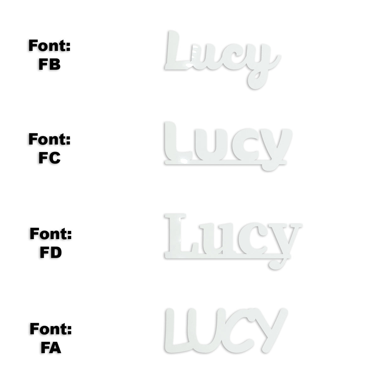 Custom-Fetti Girl - LUCY White