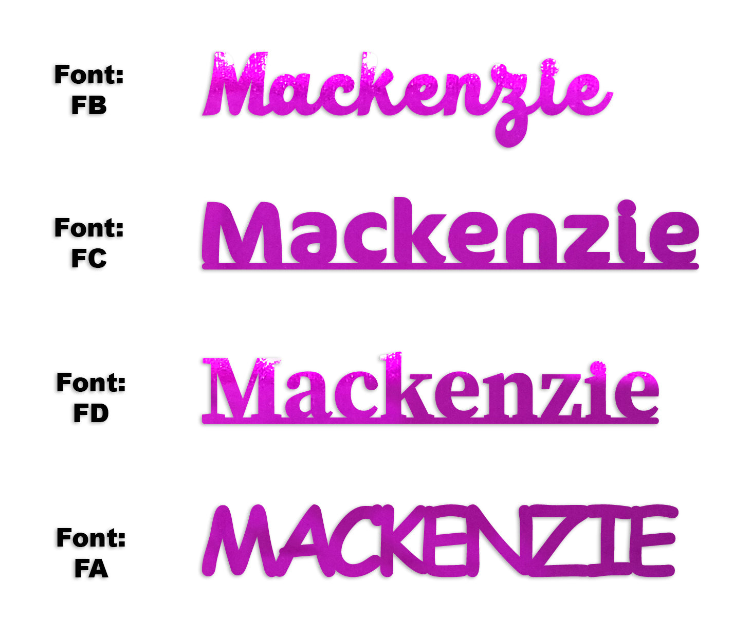 Custom-Fetti Girl - MACKENZIE Fuchsia