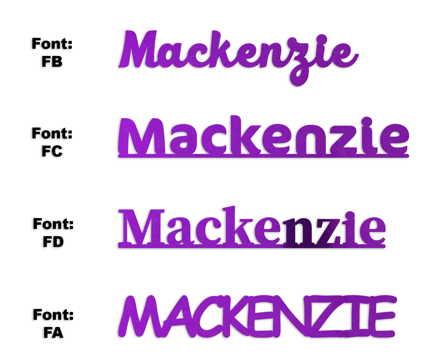 Custom-Fetti Girl - MACKENZIE Purple