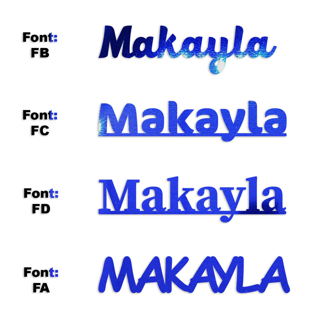 Custom-Fetti Girl - MAKAYLA Blue Royal