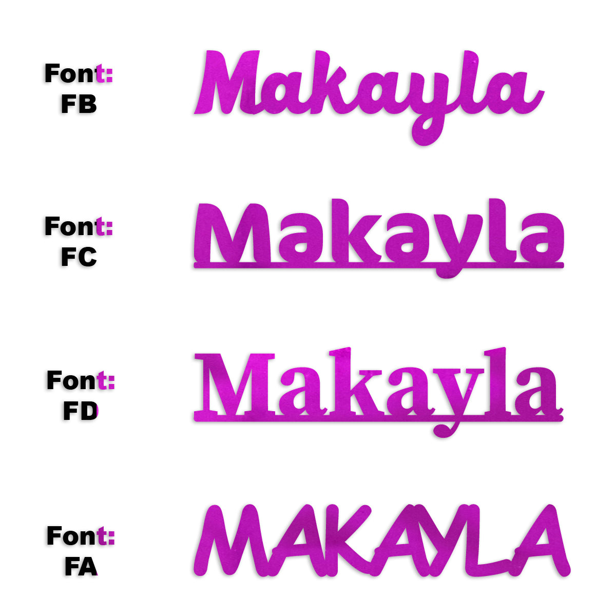 Custom-Fetti Girl - MAKAYLA Fuchsia