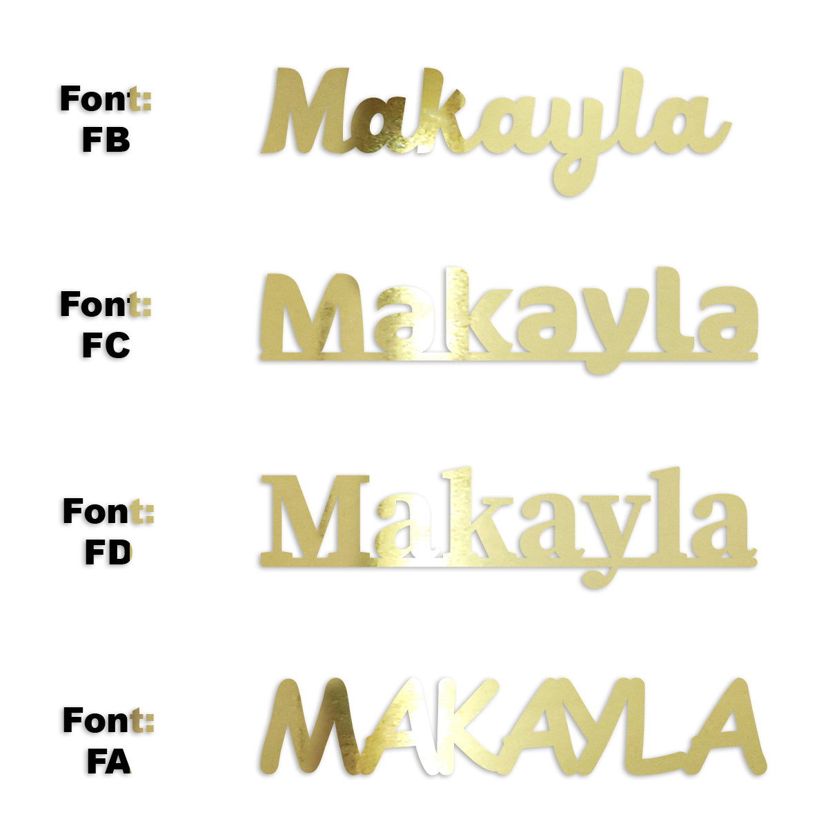 Custom-Fetti Girl - MAKAYLA Gold