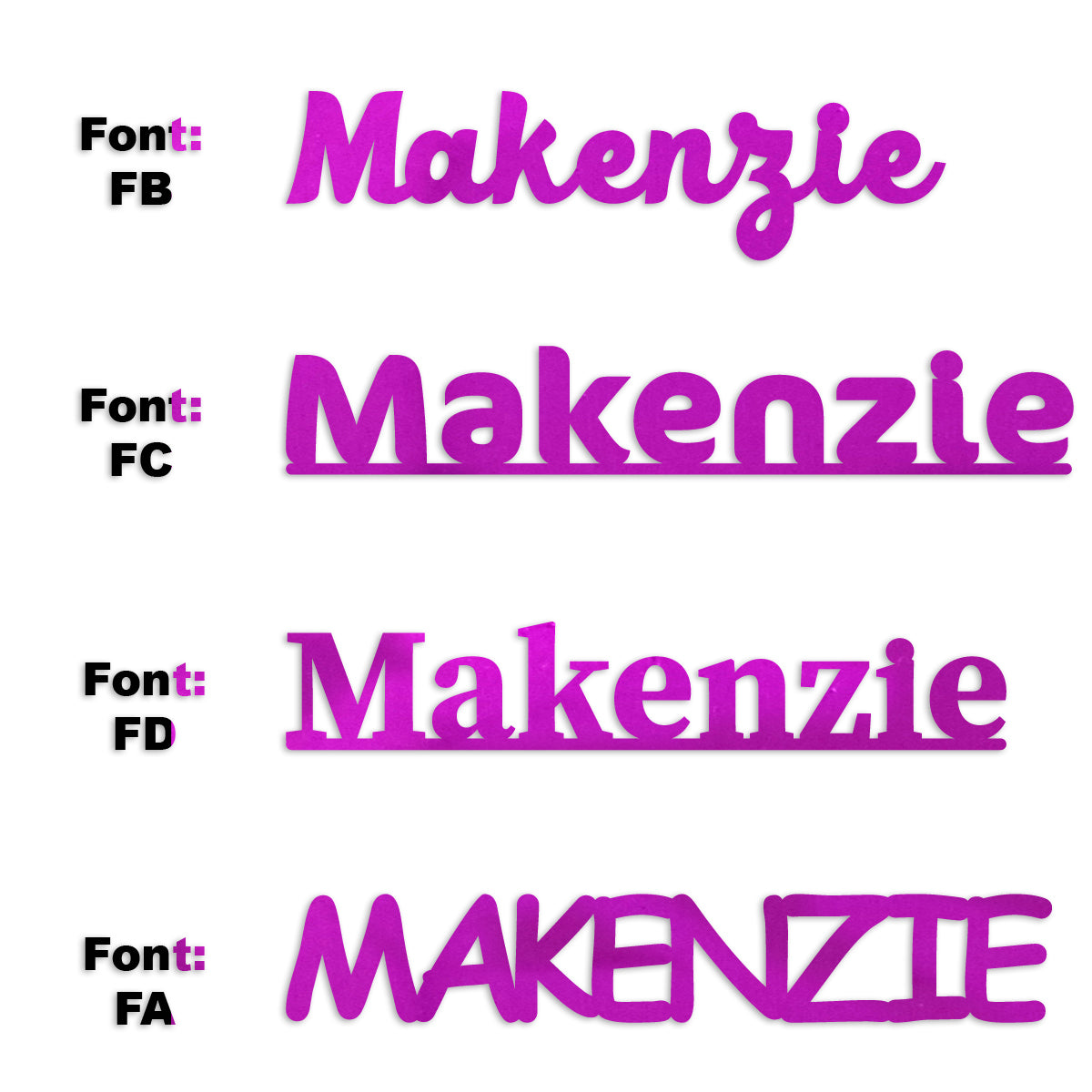 Custom-Fetti Girl - MAKENZIE Fuchsia