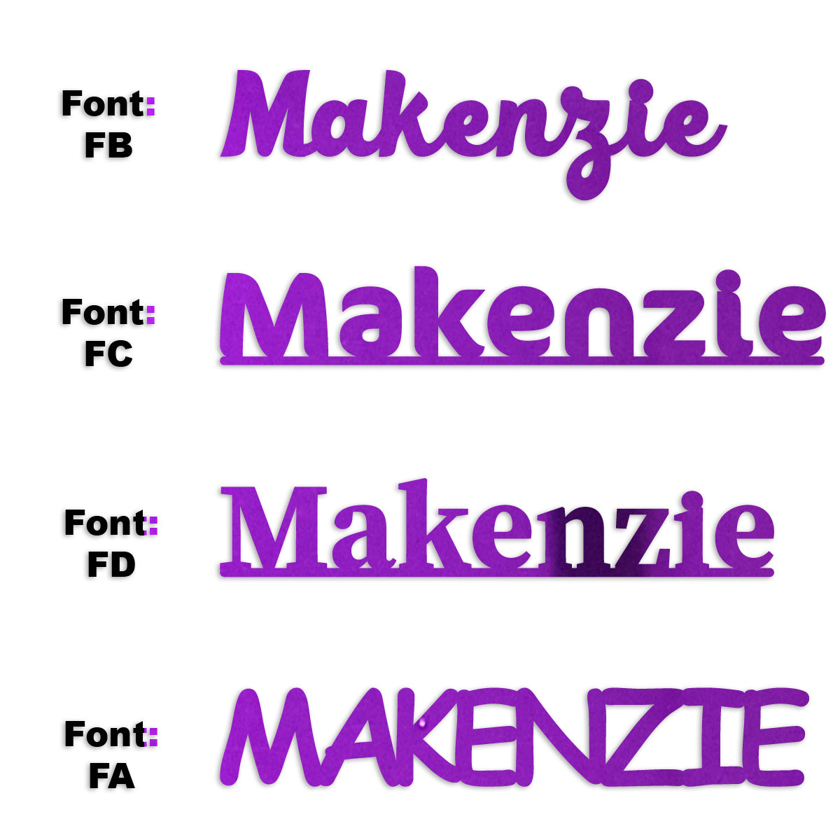 Custom-Fetti Girl - MAKENZIE Purple