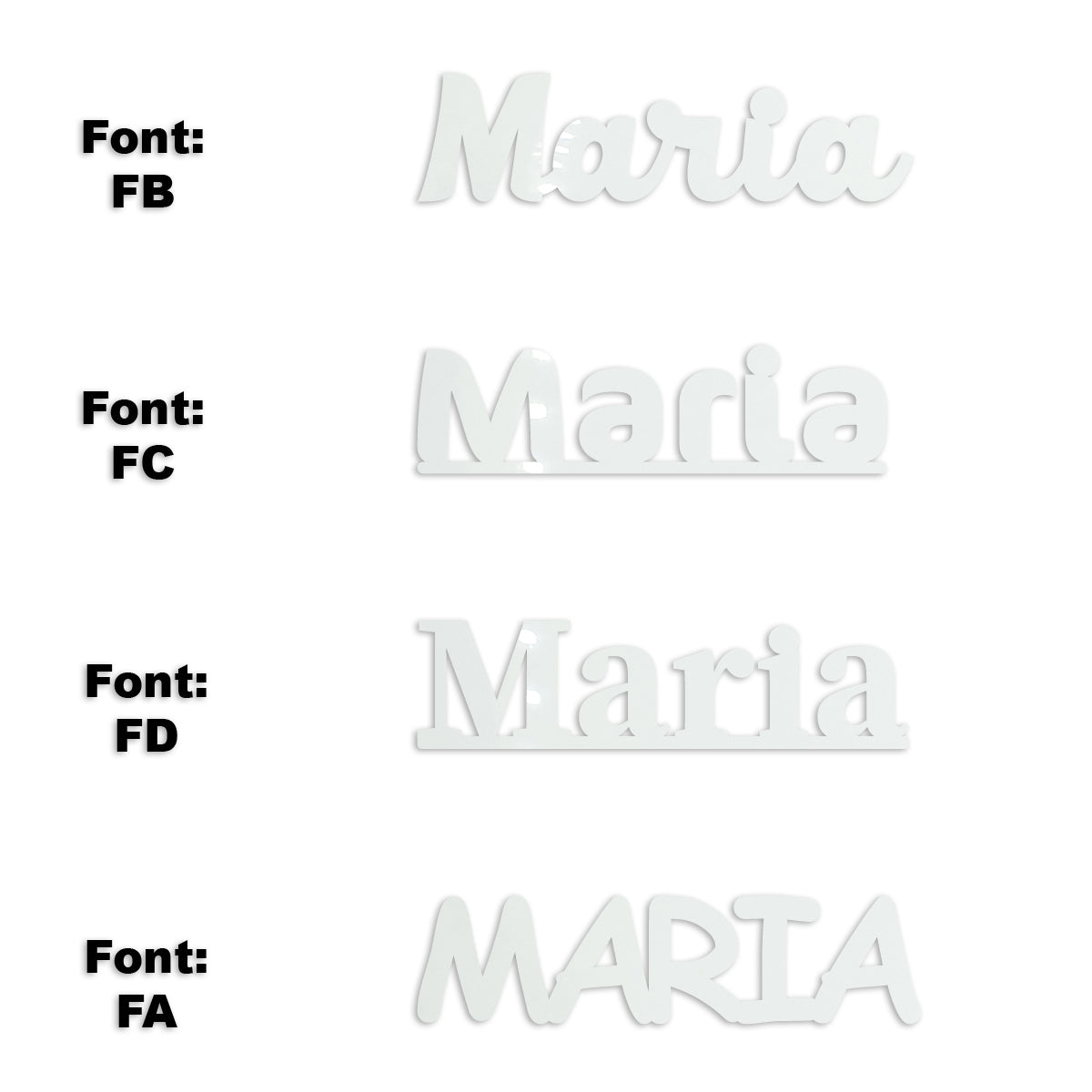 Custom-Fetti Girl - MARIA White