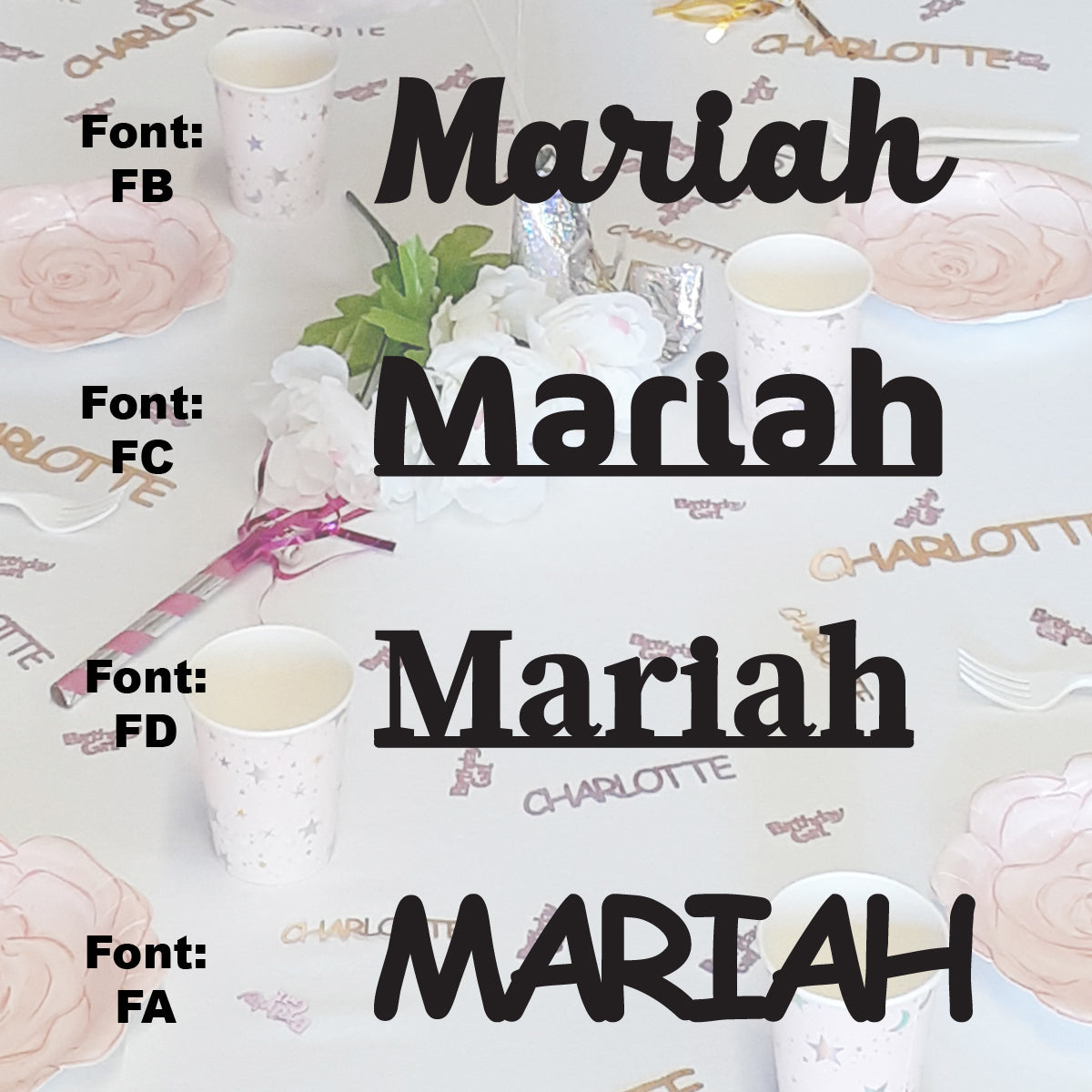 Custom-Fetti Girl - MARIAH Black