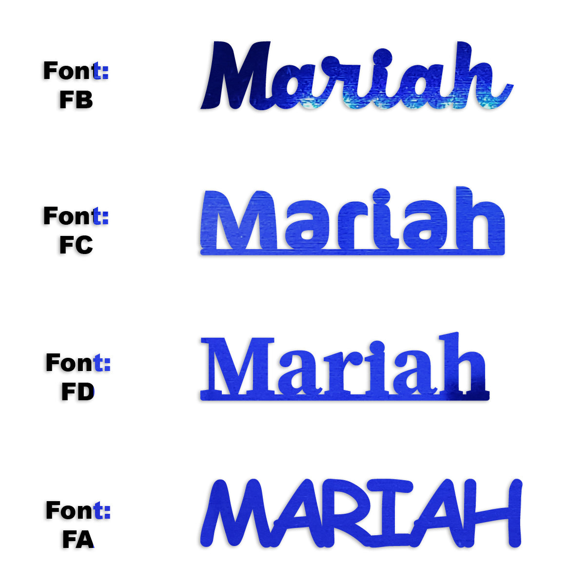 Custom-Fetti Girl - MARIAH Blue Royal