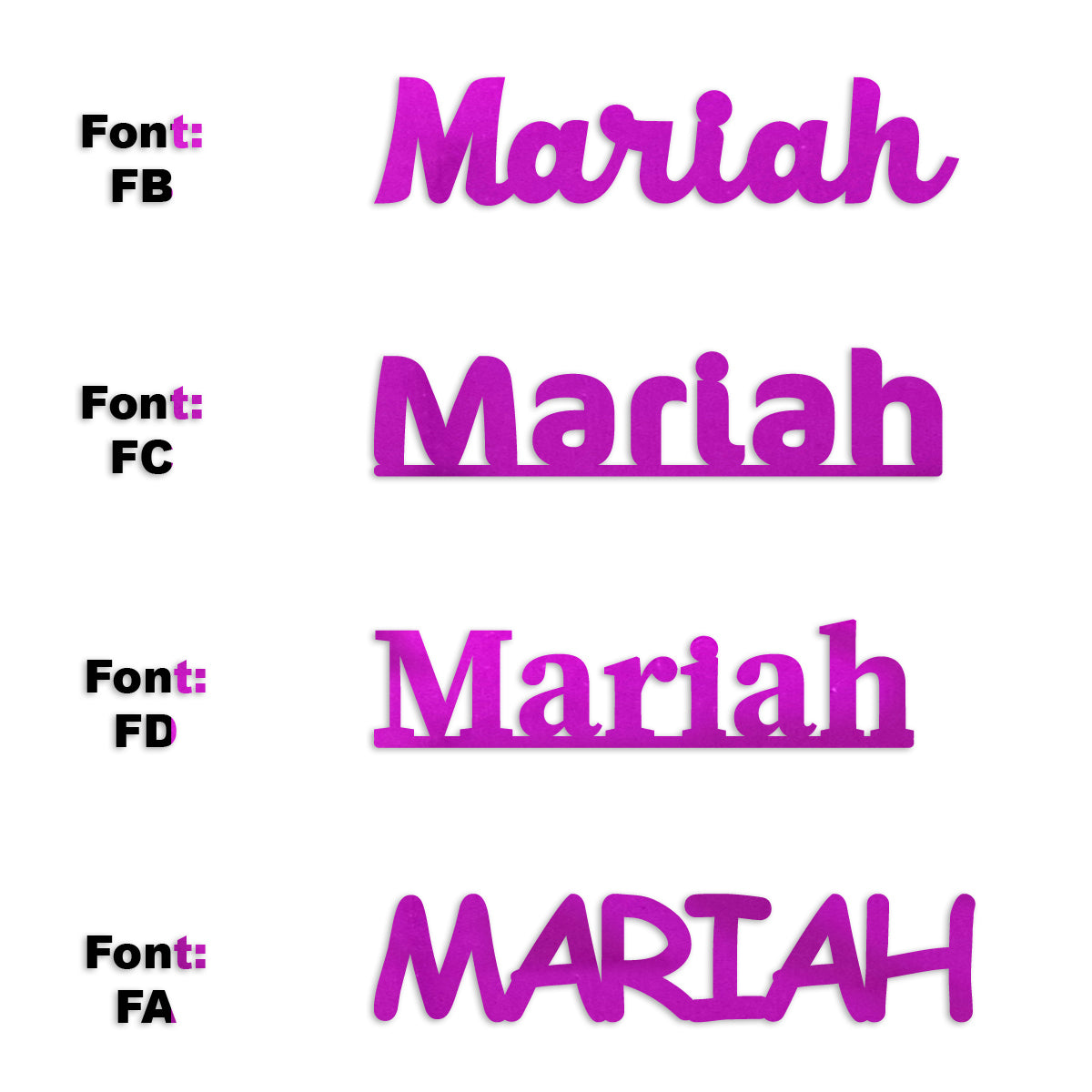 Custom-Fetti Girl - MARIAH Fuchsia