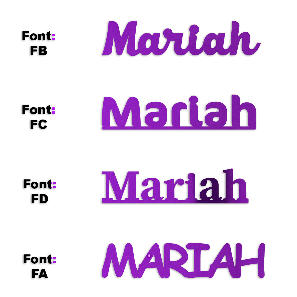 Custom-Fetti Girl - MARIAH Purple