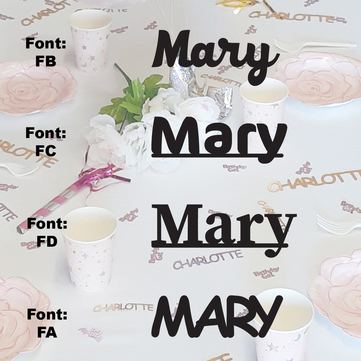 Custom-Fetti Girl - MARY Black