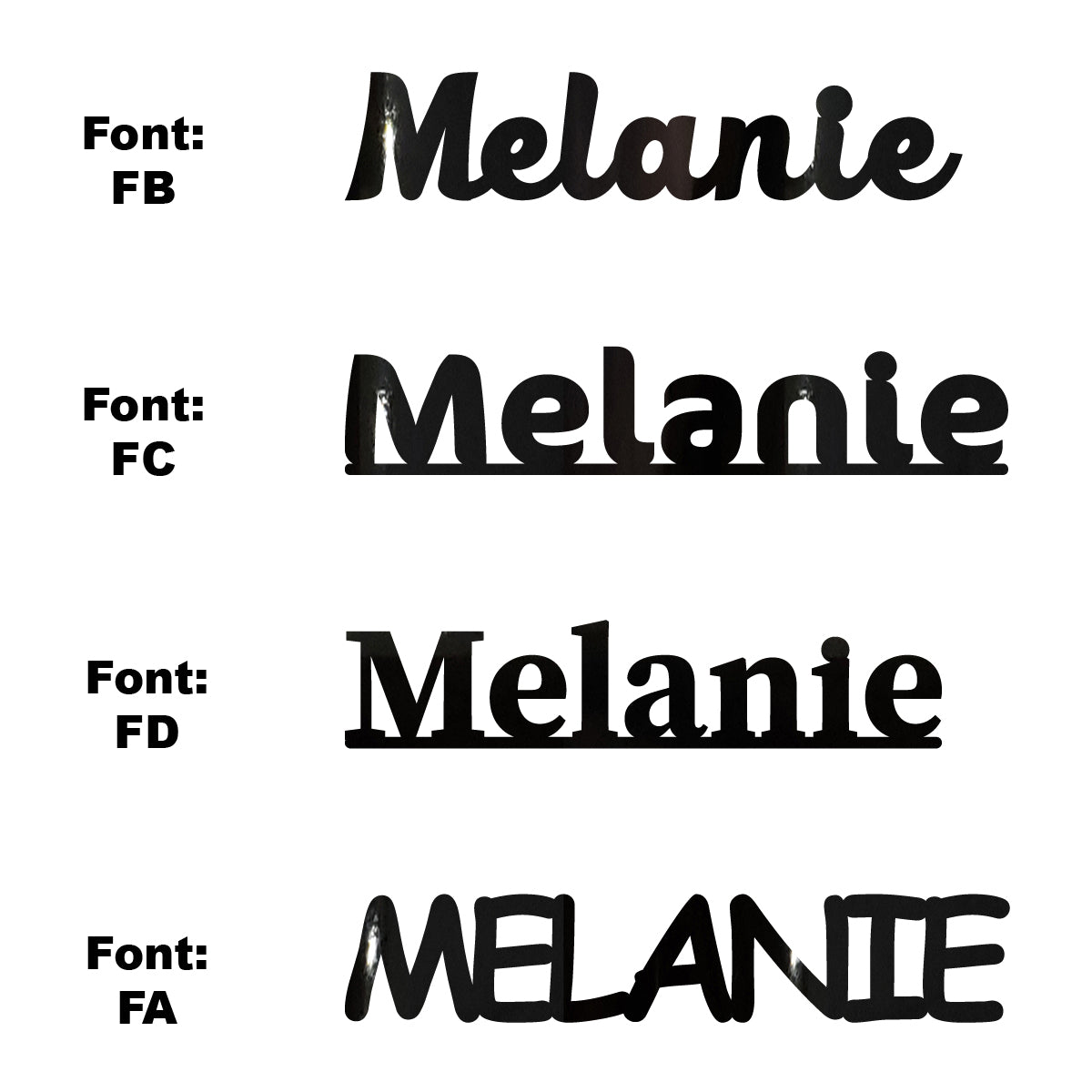 Custom-Fetti Girl - MELANIE Black