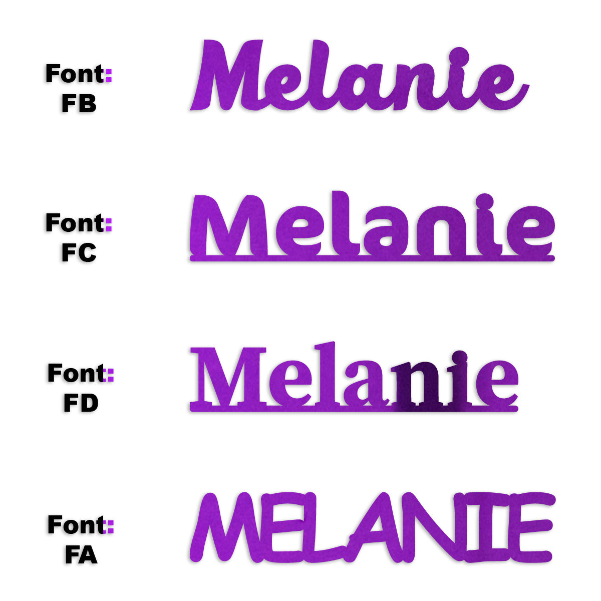 Custom-Fetti Girl - MELANIE Purple